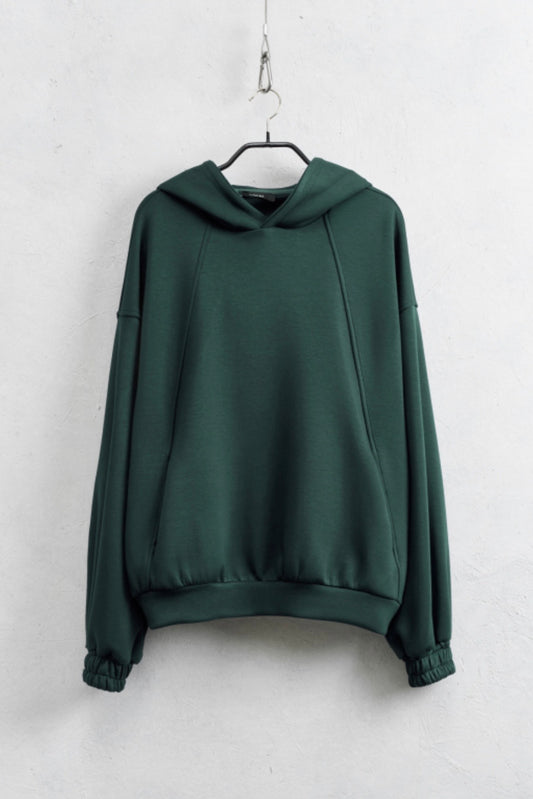 Zelená mikina s kapucí