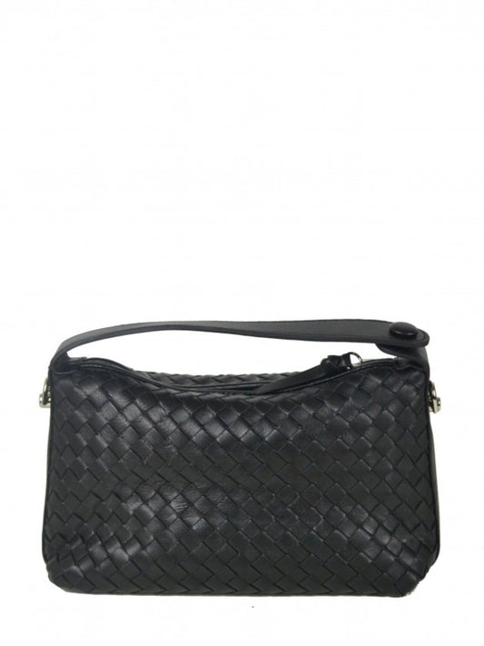Černá proplétaná kabelka