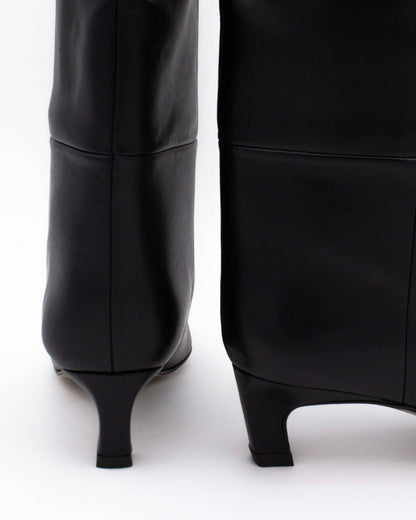 Černé široké kozačky