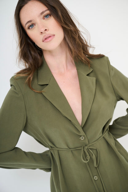 Zelené modalové sako/košile