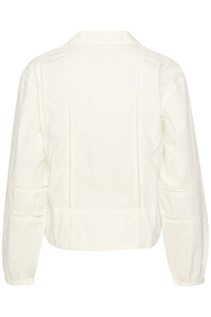 Rustikální bílá košile na zavazování