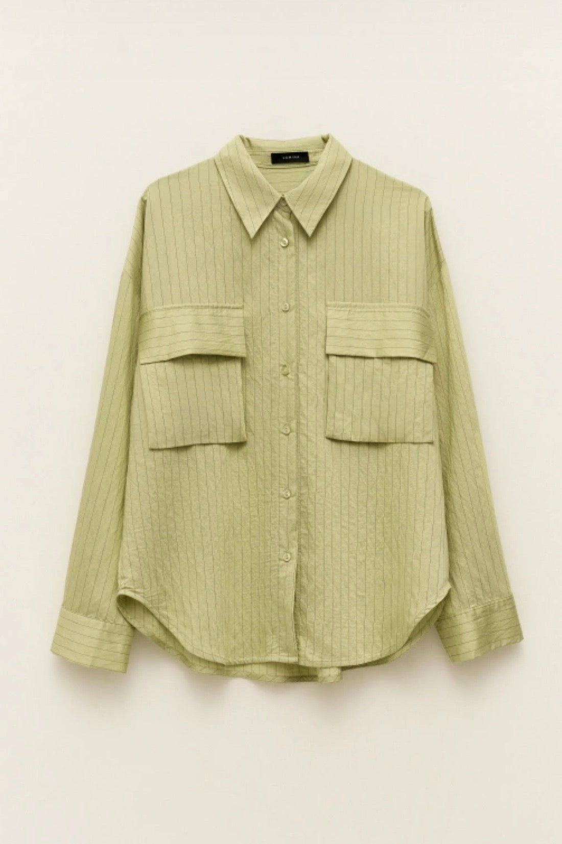 Zelená košile s proužky