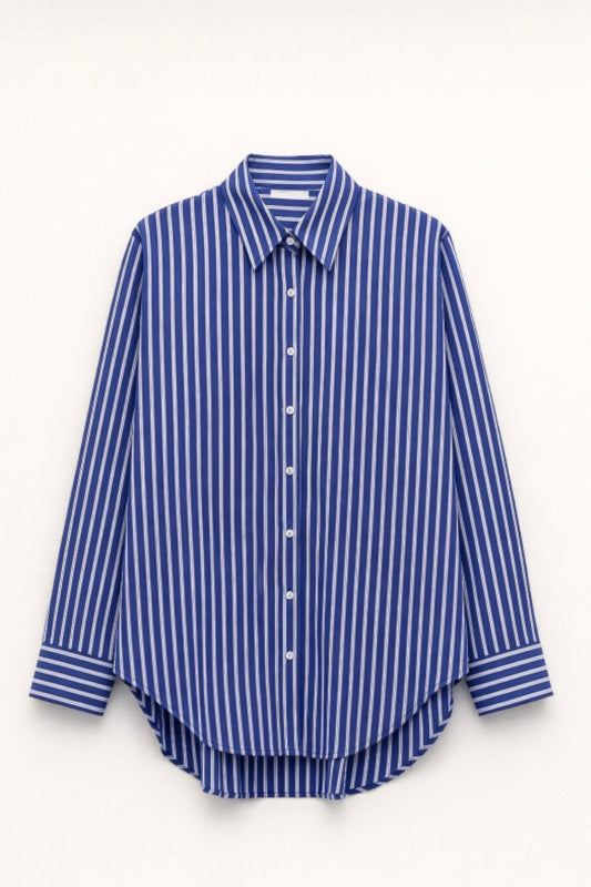 Modrá pruhovaná košile