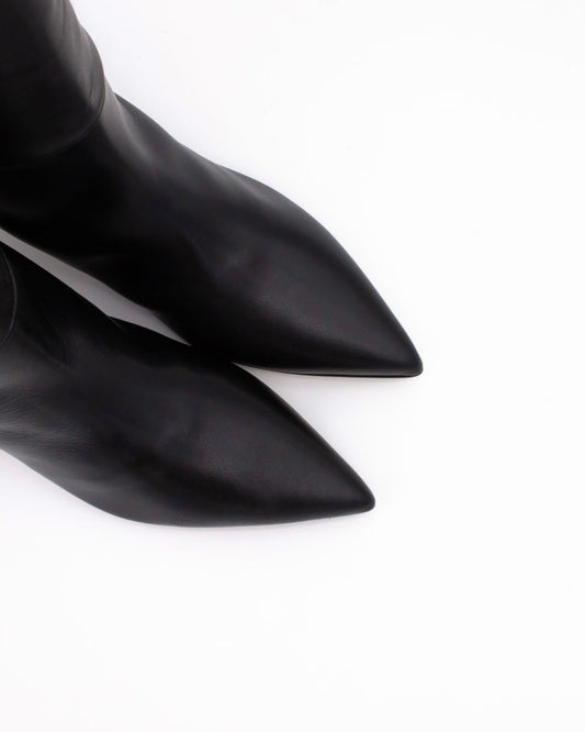 Černé široké kozačky