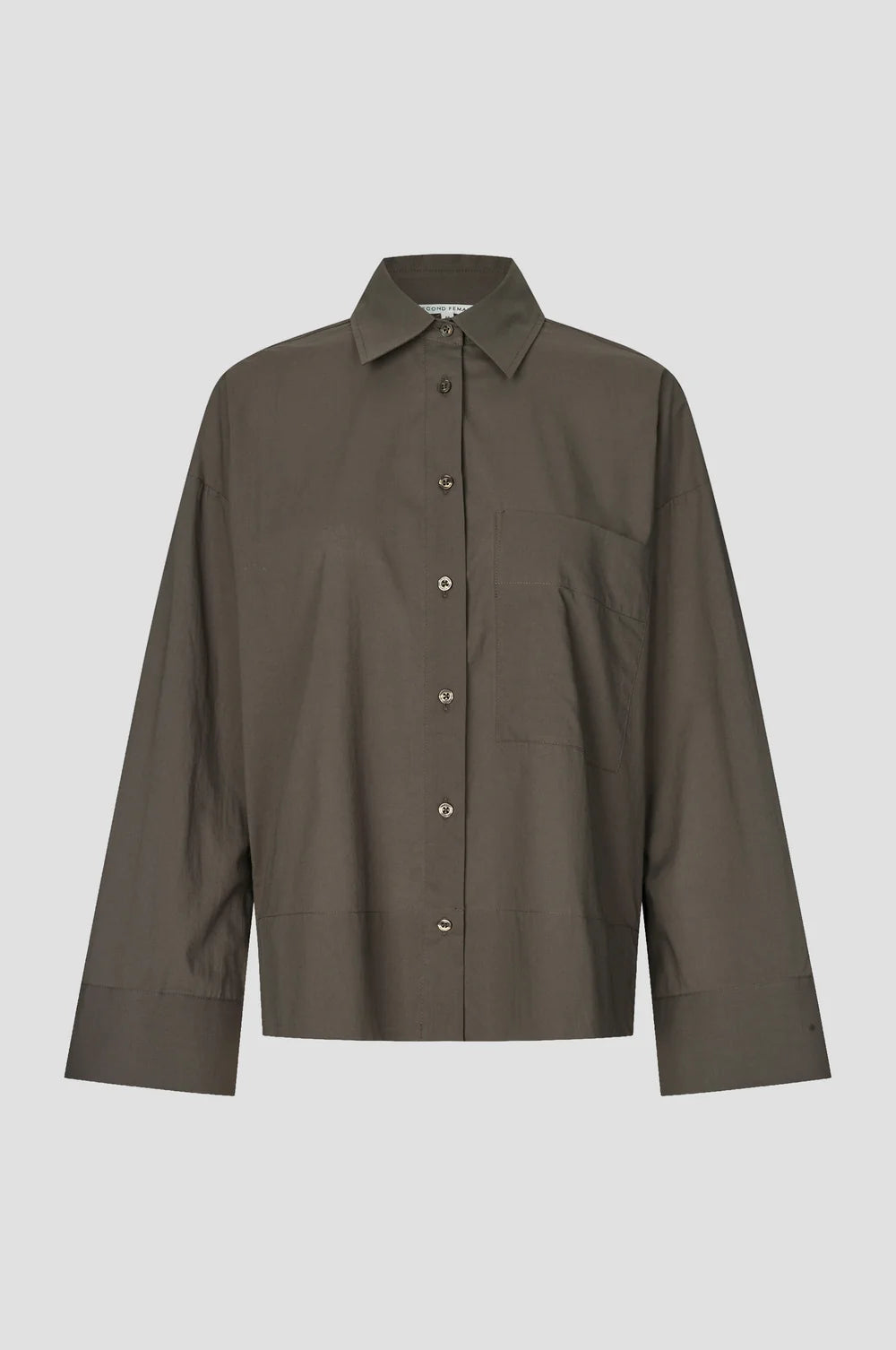 Khaki ultra-lehká košile ze 100% bavlny