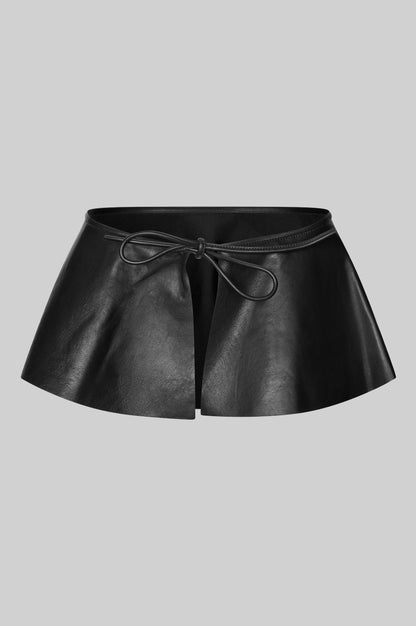 Kožený peplum pásek
