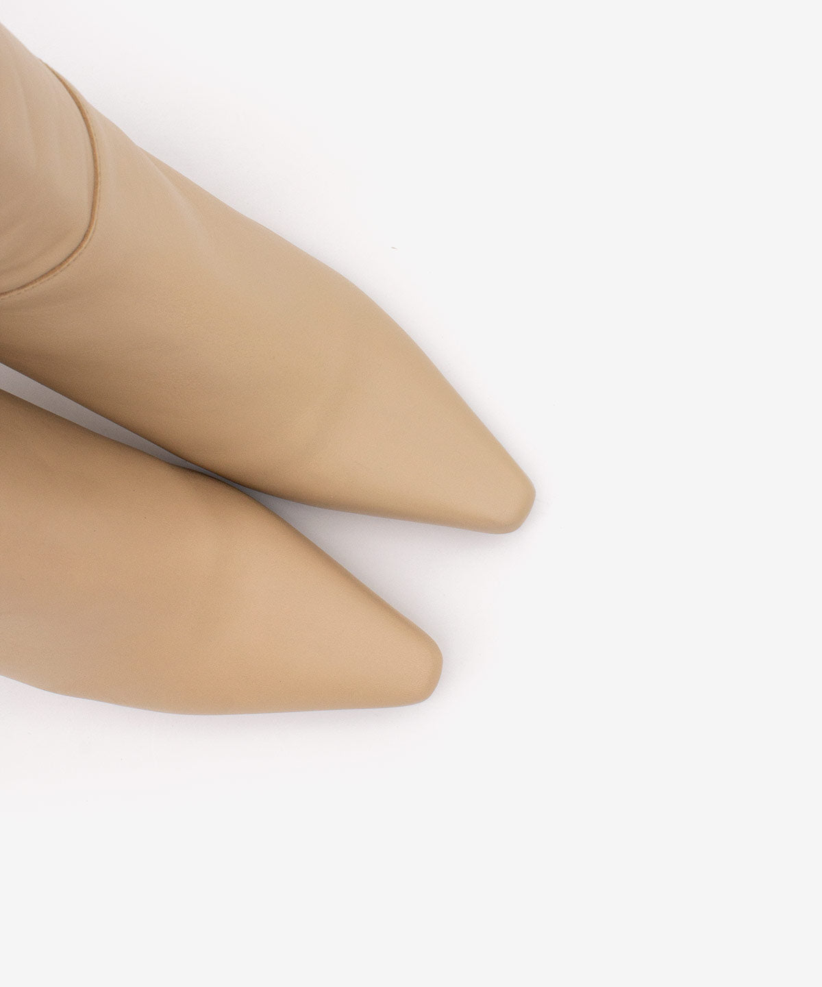 Béžové vysoké kozačky