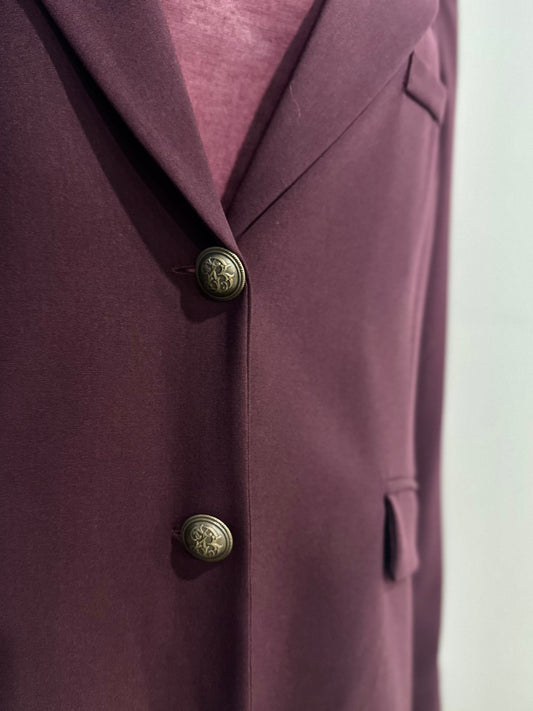 Oversized vínové sako