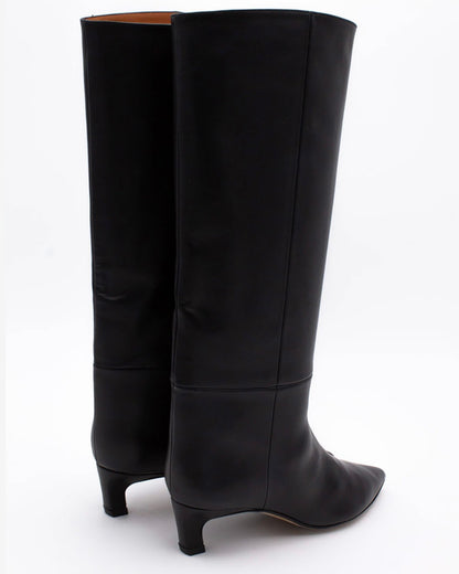 Černé široké kozačky