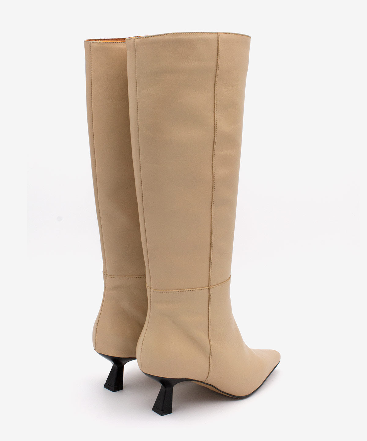 Béžové vysoké kozačky