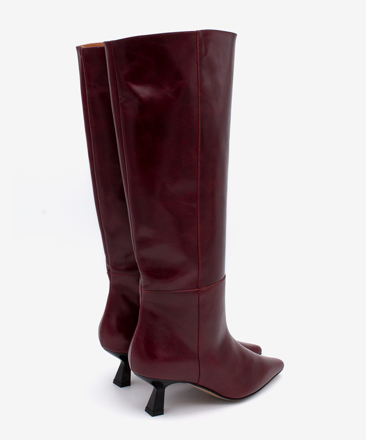 Bordó kozačky na podpatku