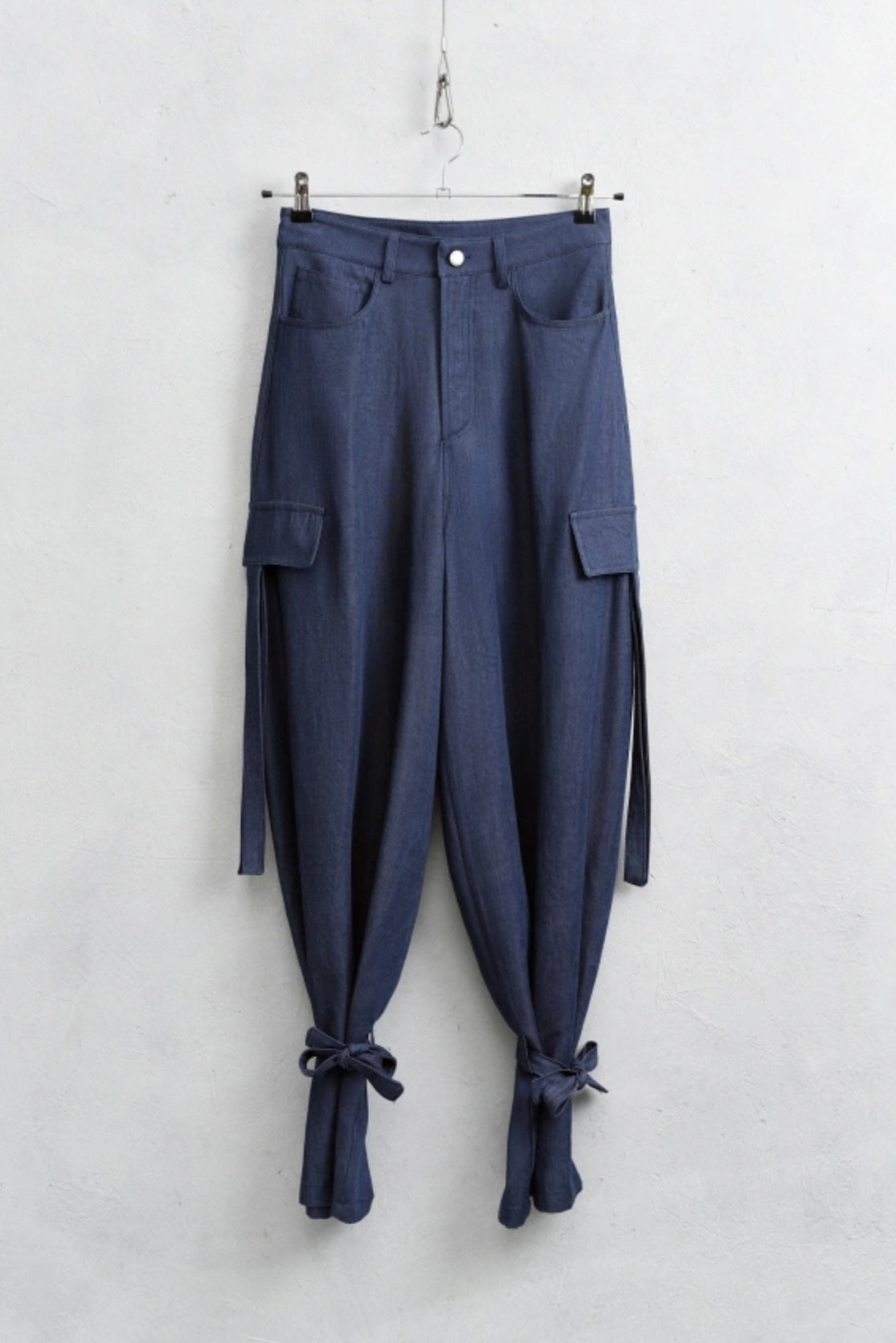 Kalhoty se stažením ze 100% lyocellu