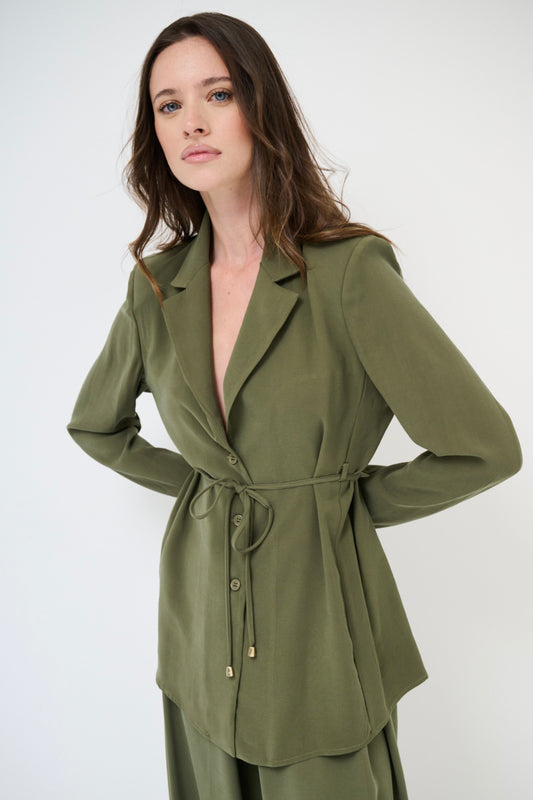 Zelené modalové sako/košile