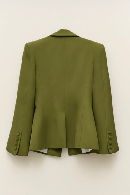 Zelené elegantní vypasované sako