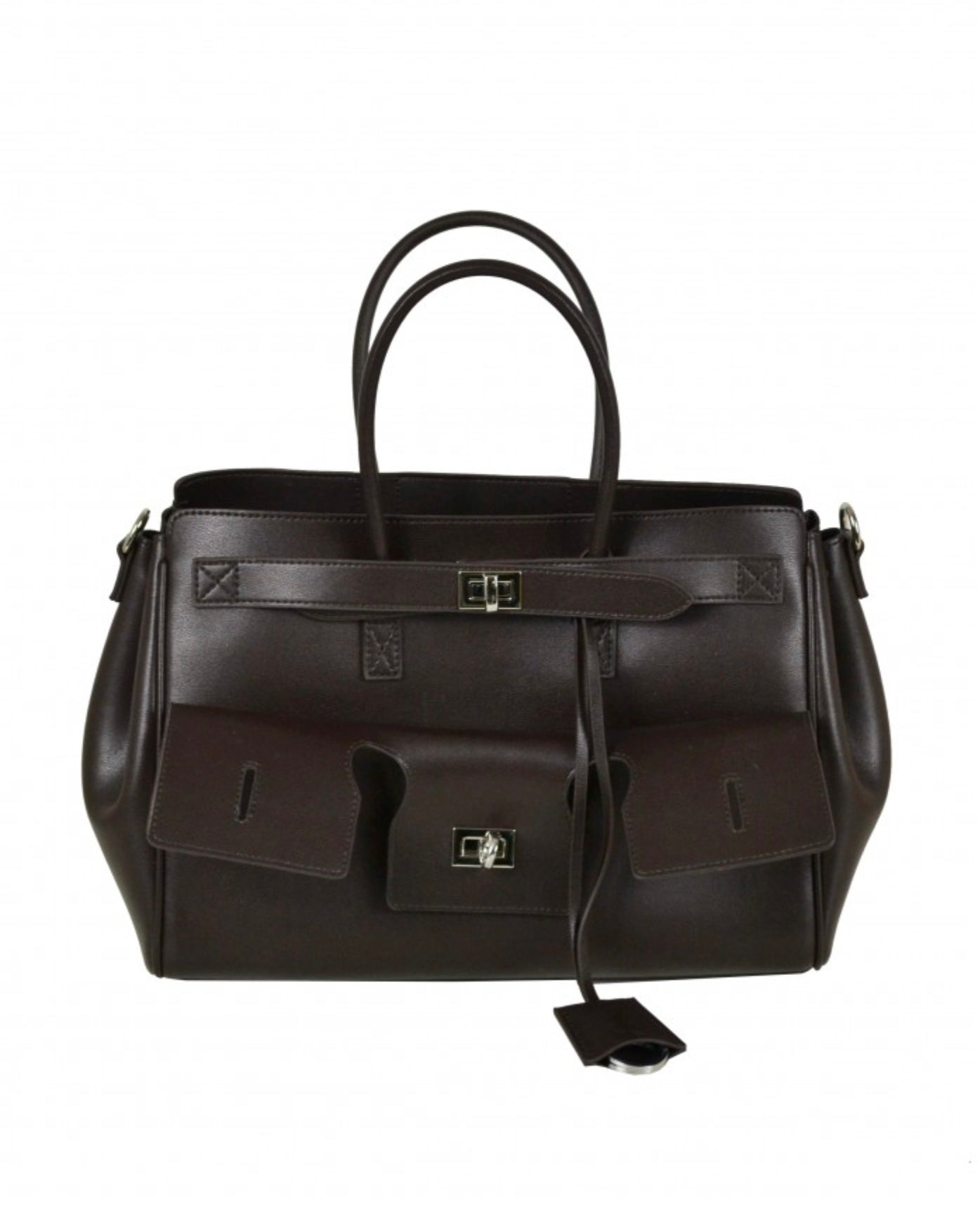 Čokoládová kabelka s kapsami