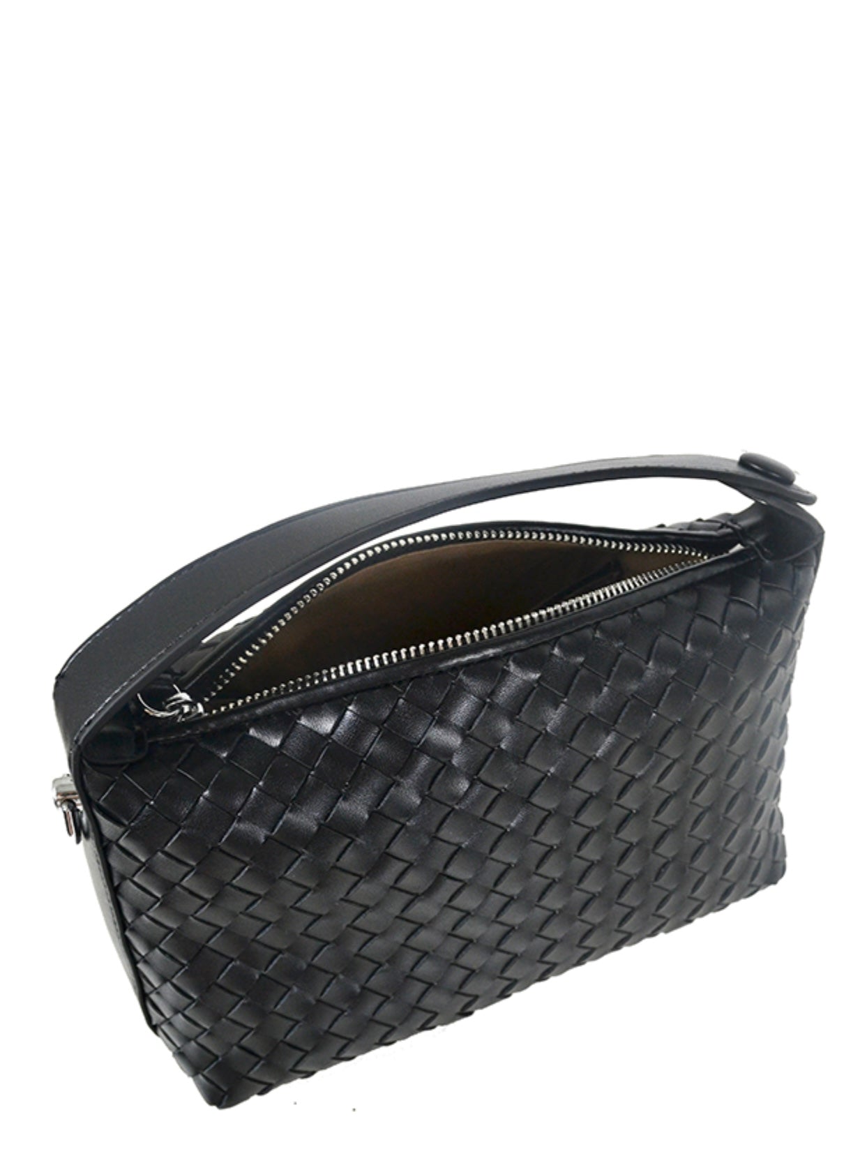 Černá proplétaná kabelka
