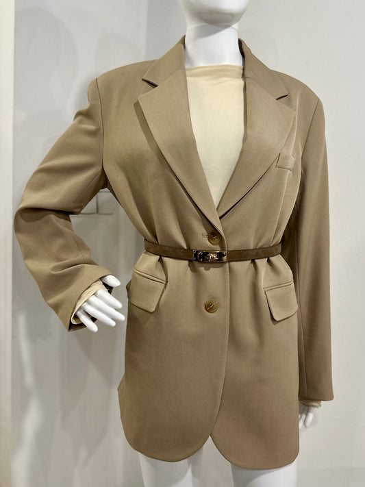 Béžové viskózové sako