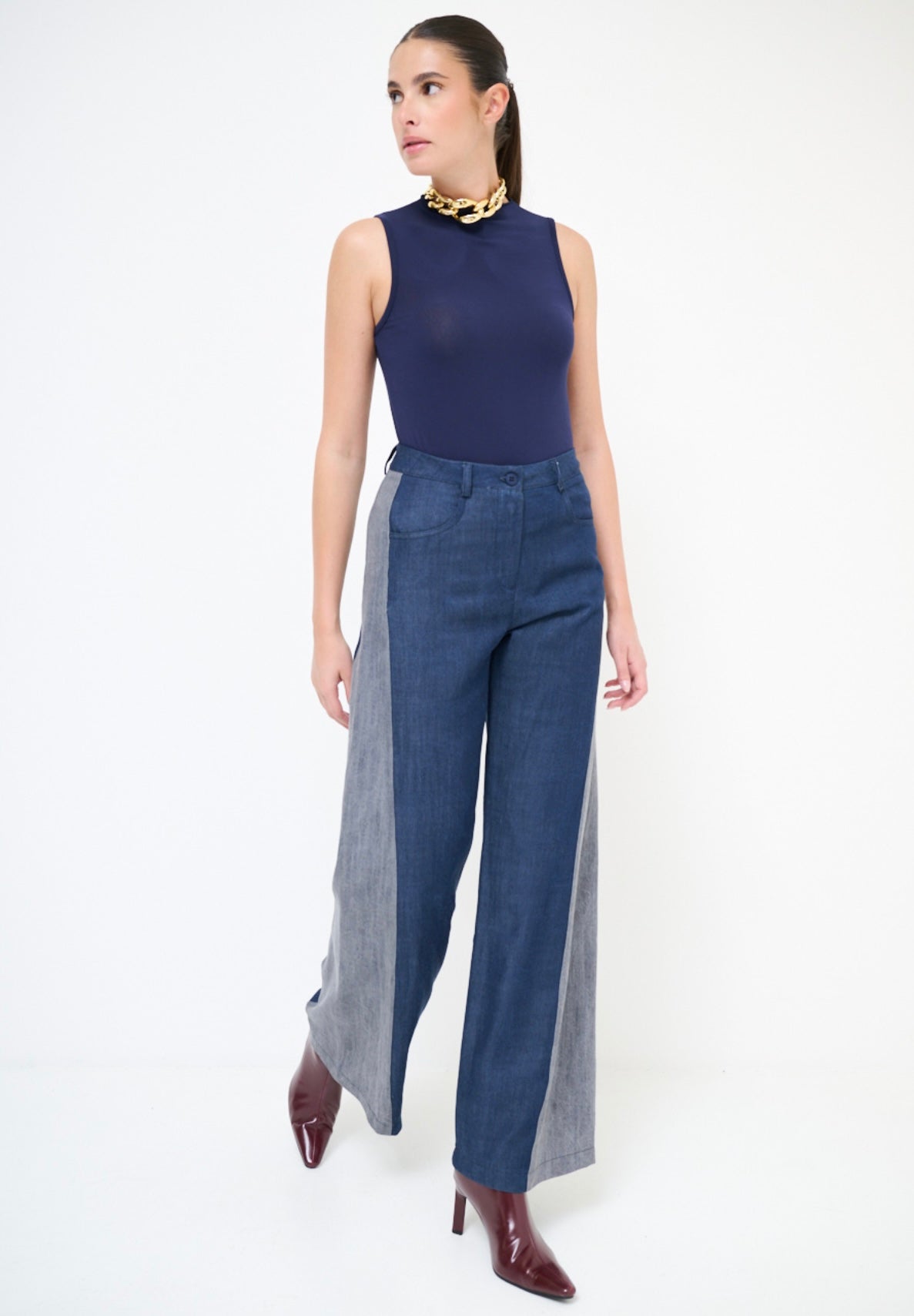 Dvoubarevné džíny