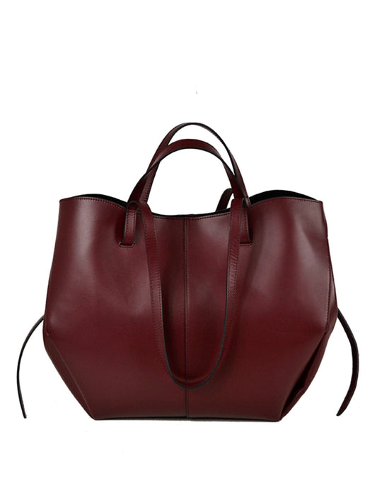 Maxi vínová kabelka ve tvaru “Polène”