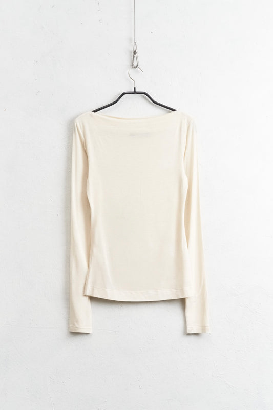 Krémový viskózový top s kašmírem