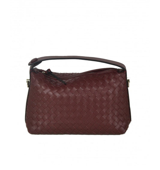 Vínová proplétaná kabelka