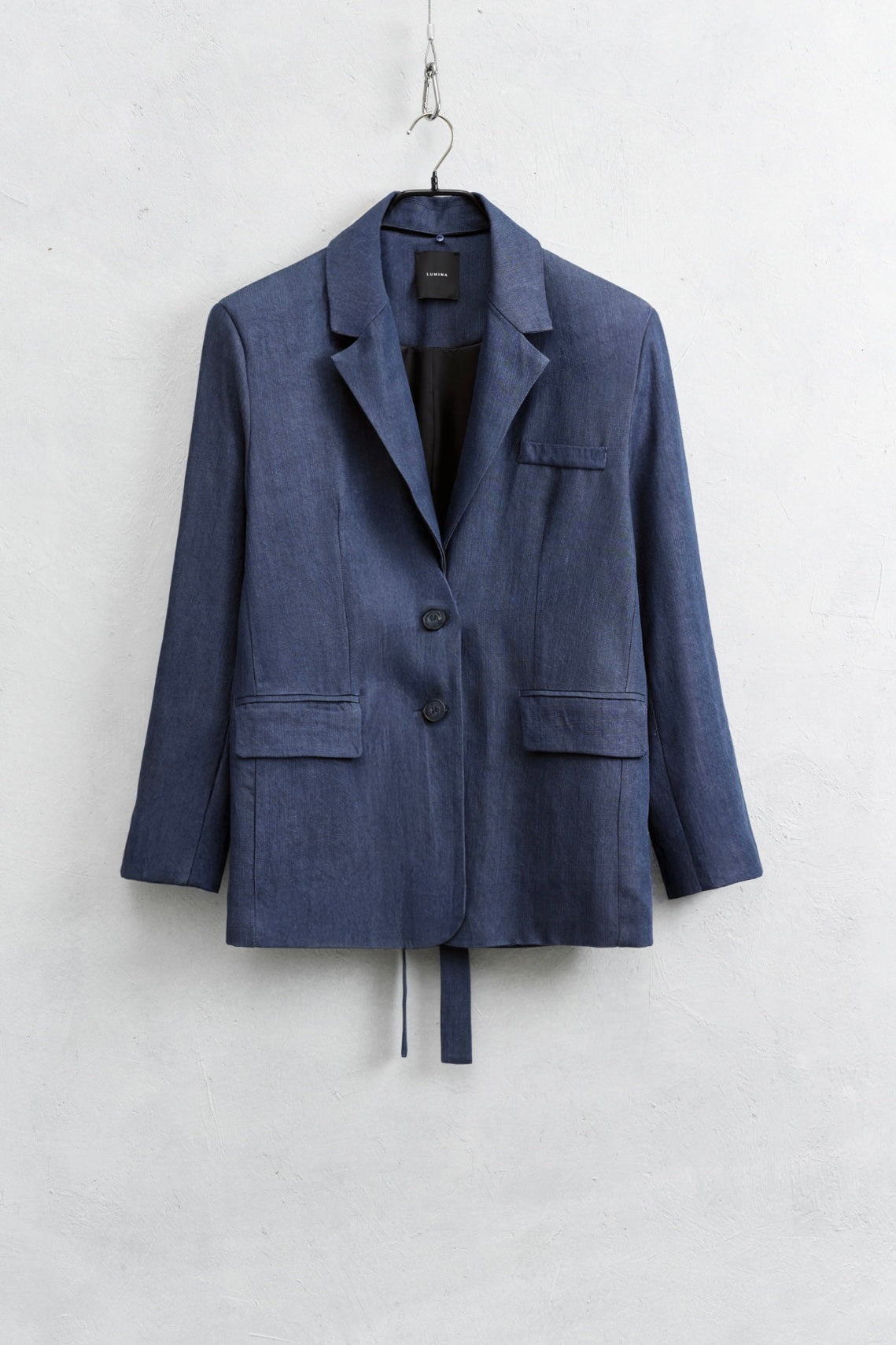 Tmavě modré sako ze 100% lyocellu