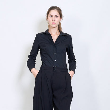 Černá slim košile