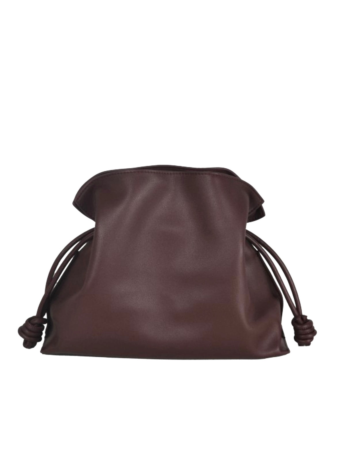 Hnědý kožený pytlík