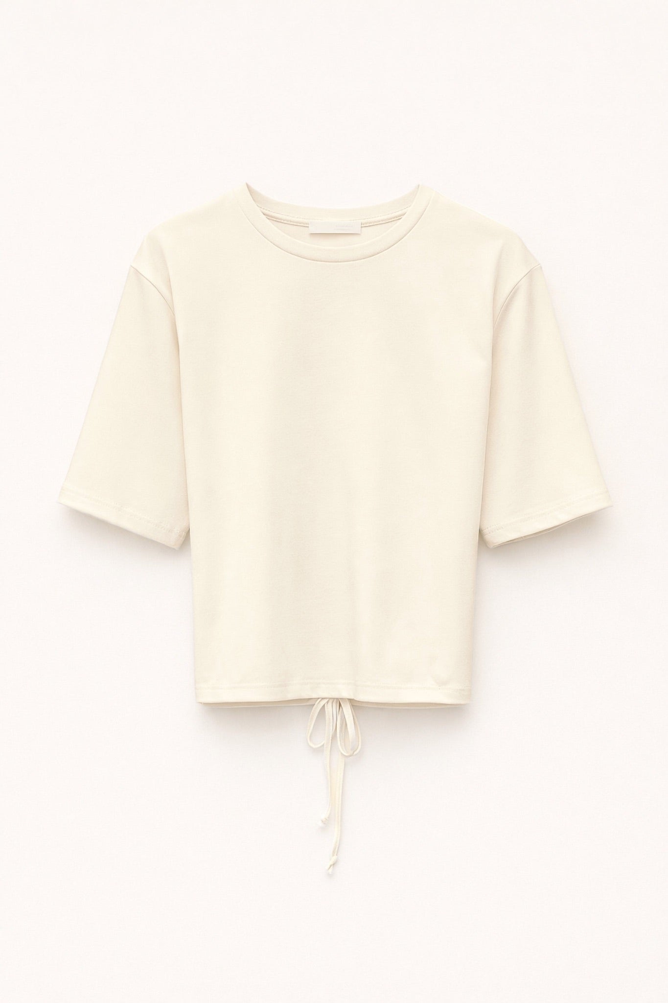 Butter yellow tričko s krátkým rukávem na zavazování