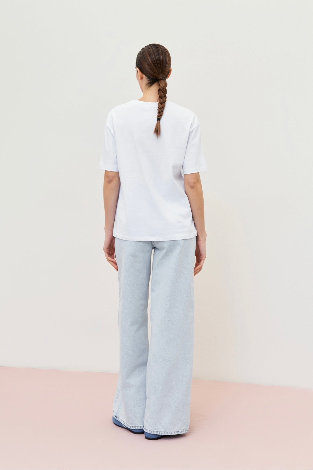 Světlé rovné džíny