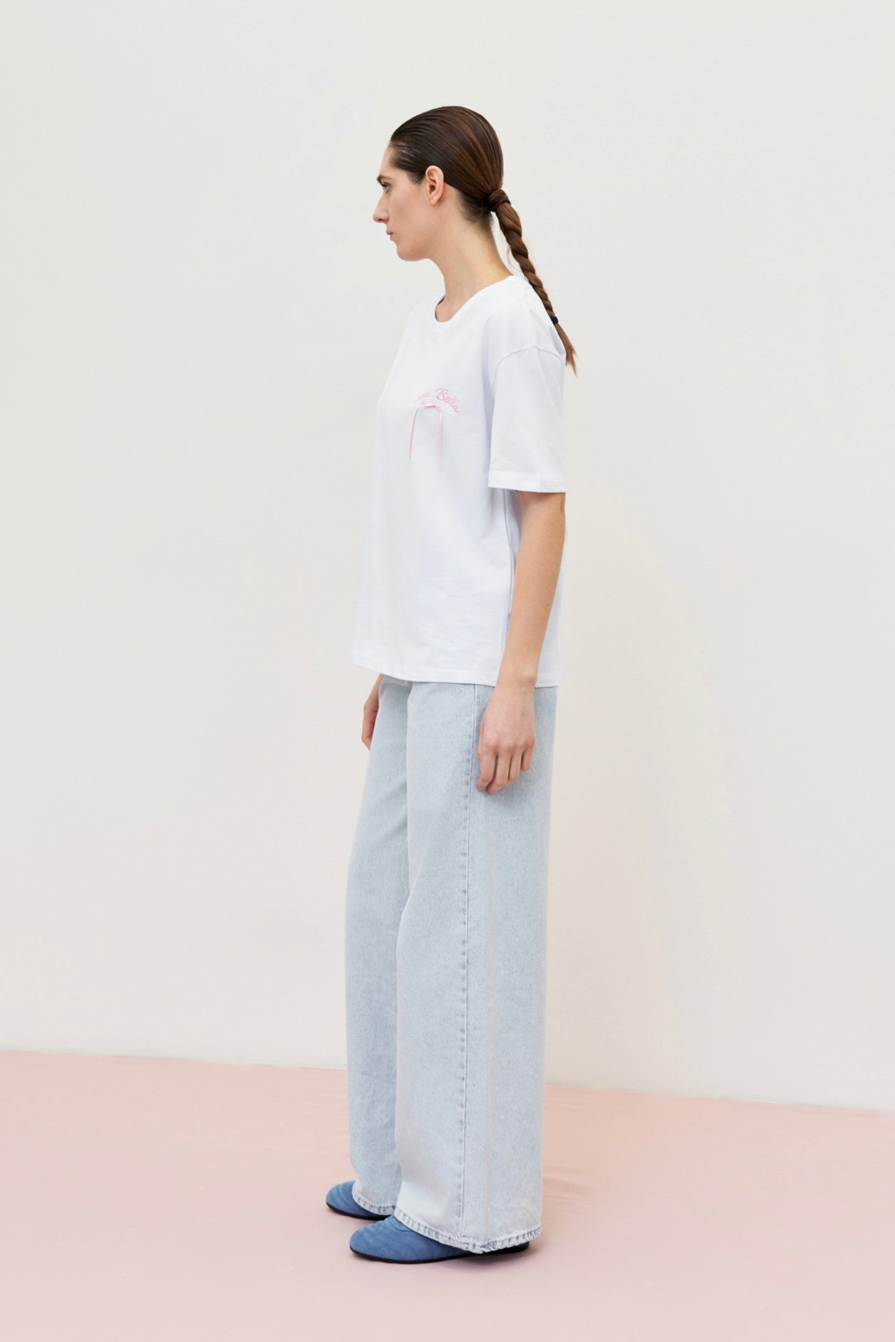 Světlé rovné džíny