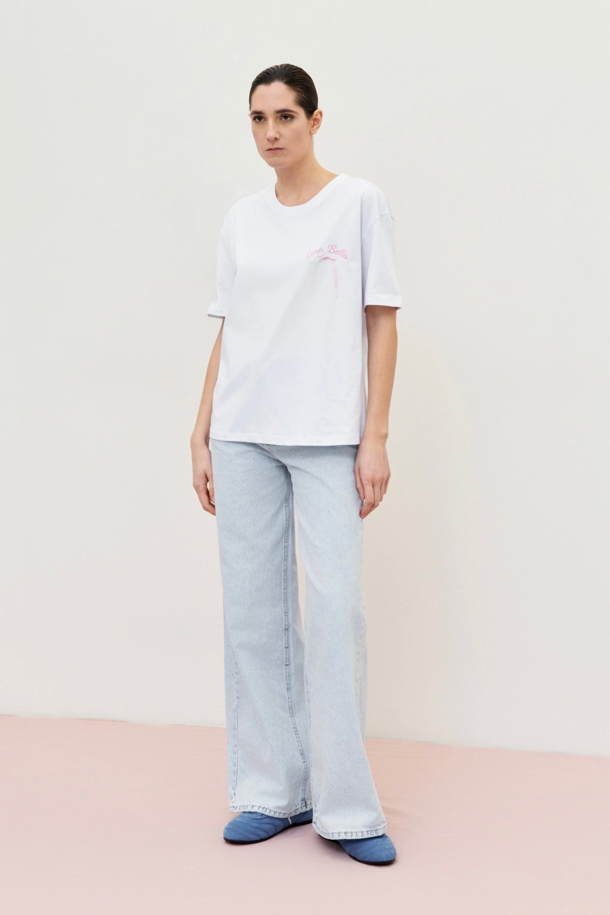 Světlé rovné džíny