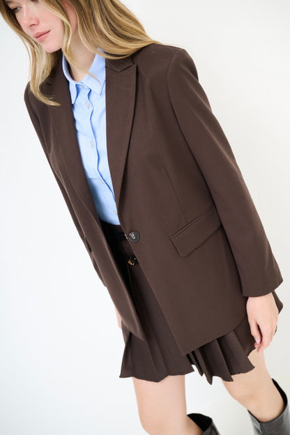 Hnědé klasické sako