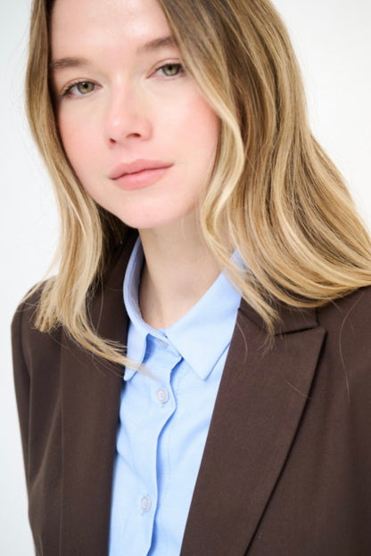 Hnědé klasické sako