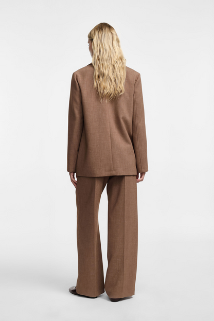 Hnědé kostýmové kalhoty