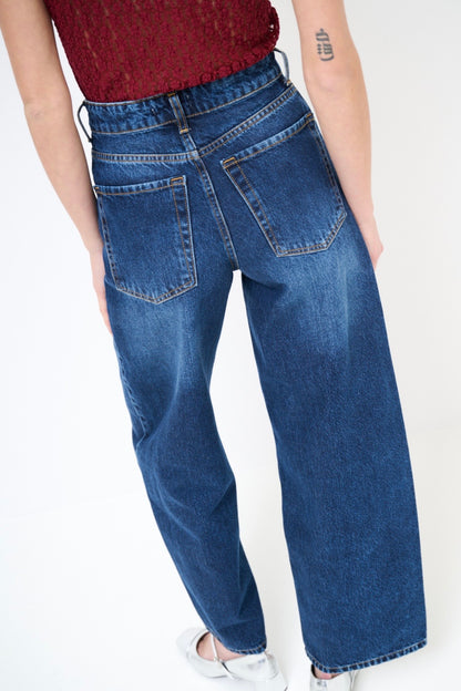 Cullotes džíny s vysokým pasem