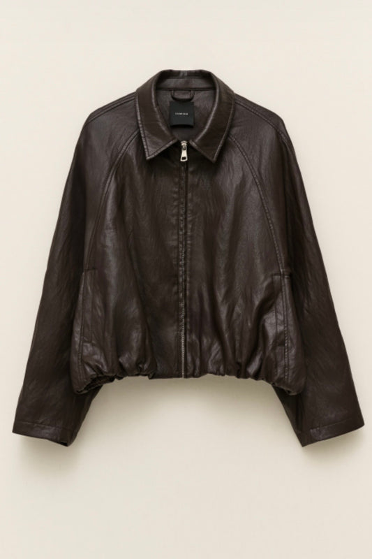 Čokoládový bomber z eko kůže