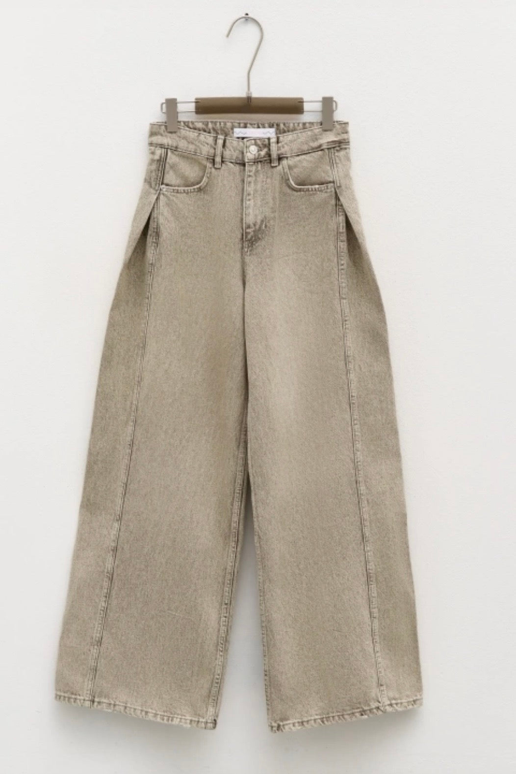 Béžové avantgradní džíny