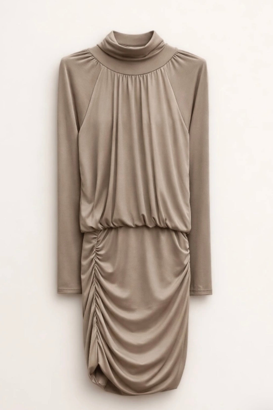 Taupe krátké šaty