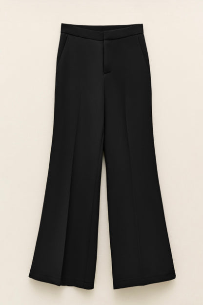 Černé flared kalhoty