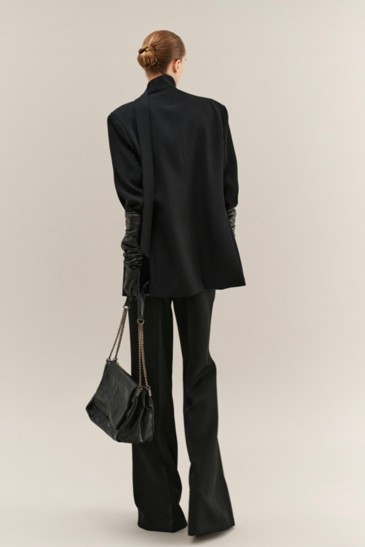 Černé flared kalhoty