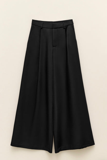 Černé široké kalhoty
