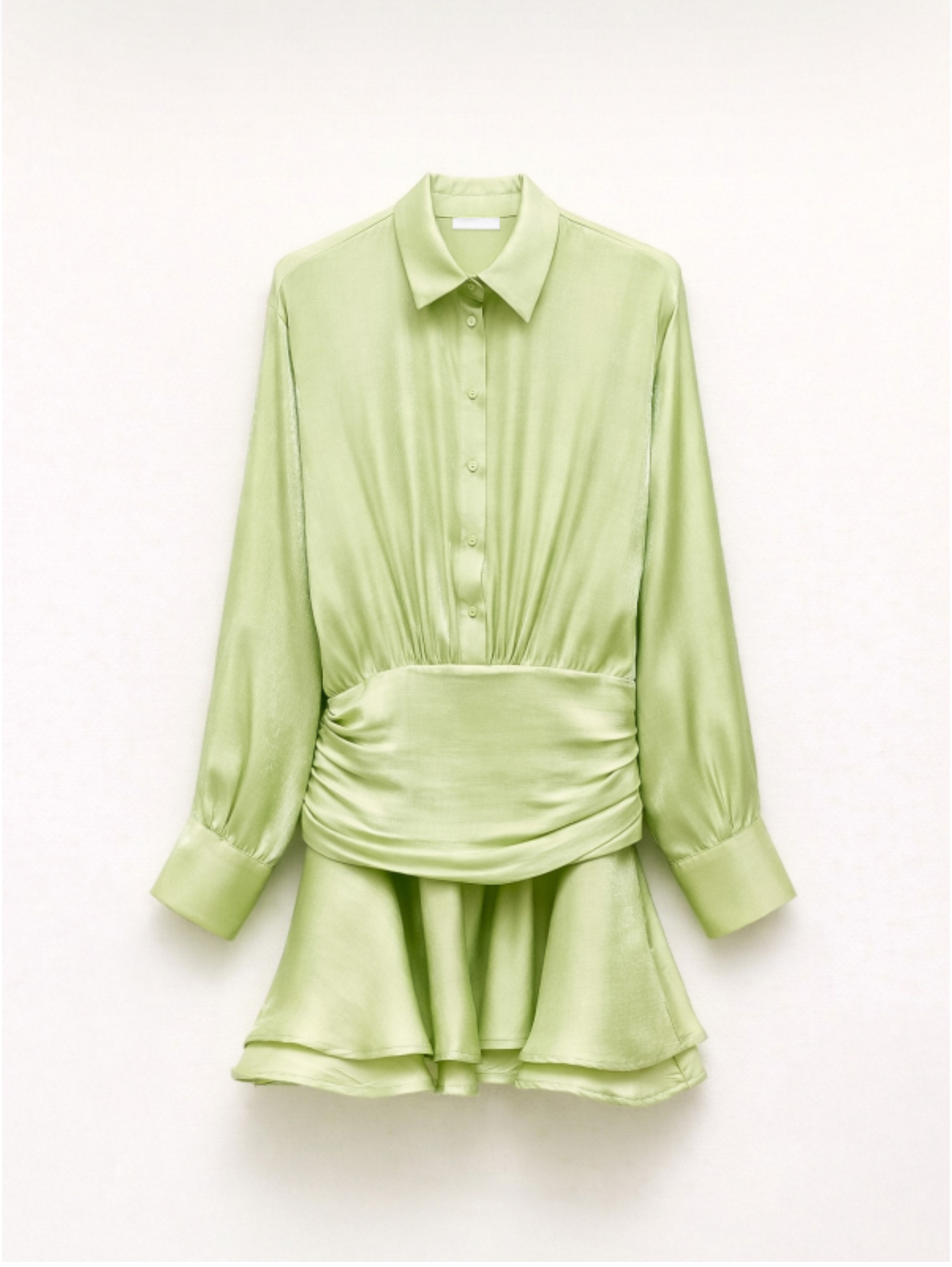 Limetkové krátké šaty