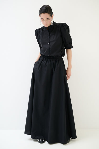 Černá košile s krátkým rukávem