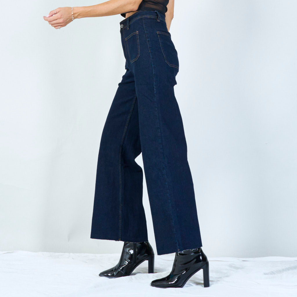 Modré elastické džíny