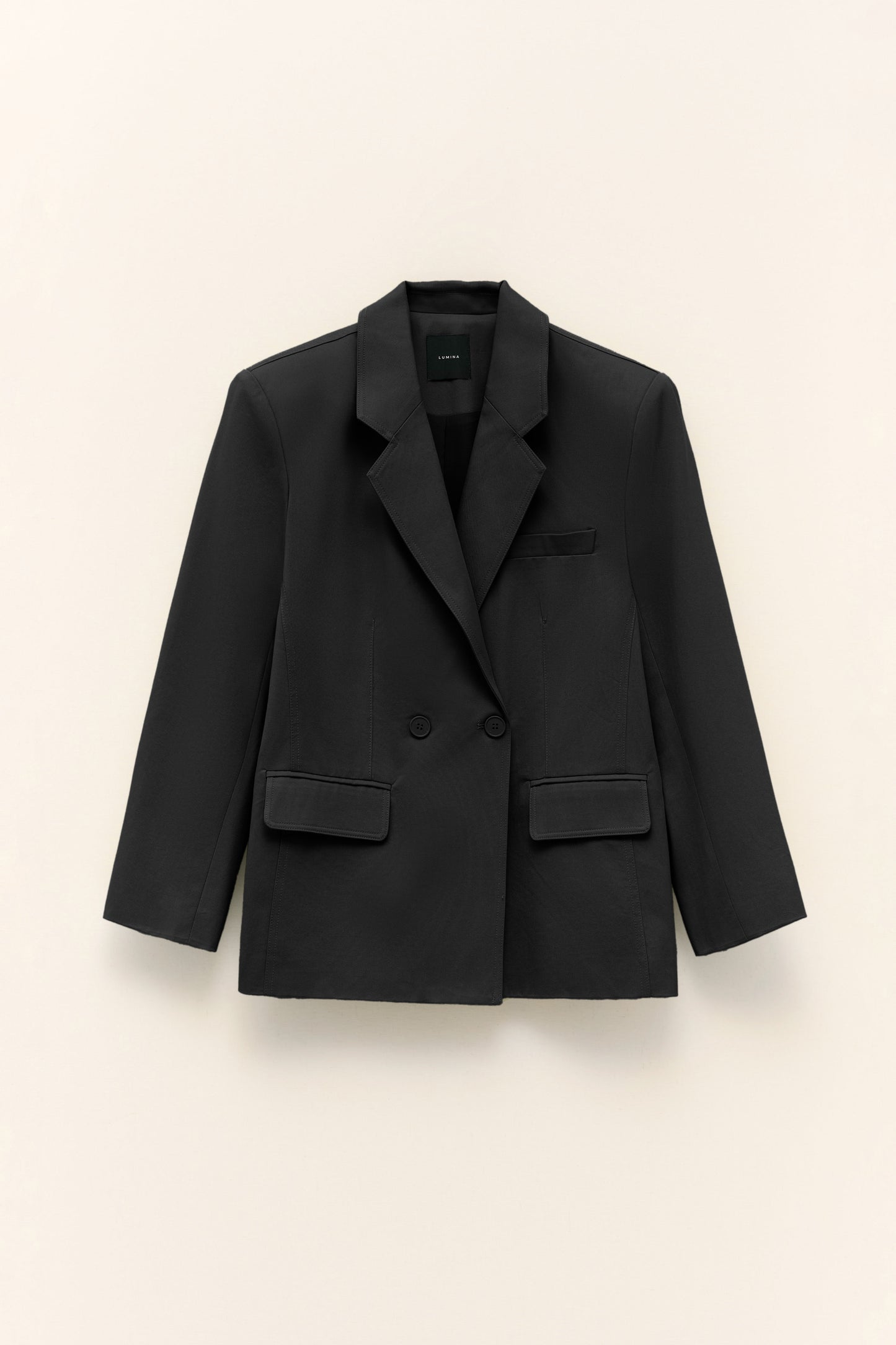 Černé sako s bavlněnou podšívkou