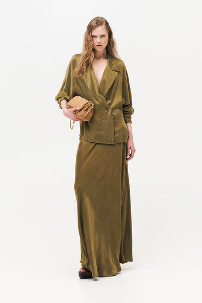 Zelené sako z cupra