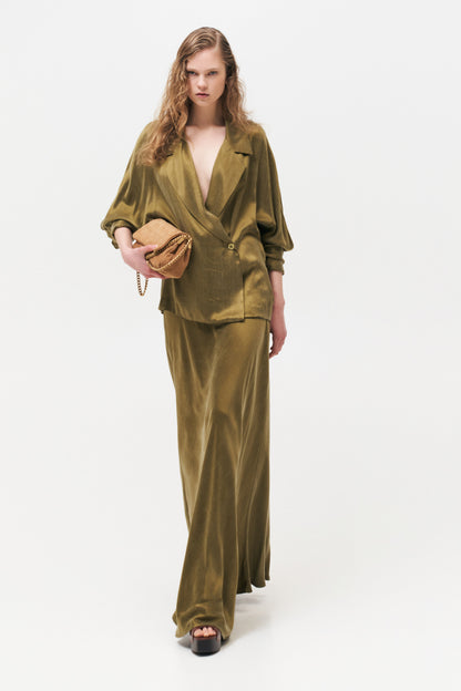 Zelené sako z cupra