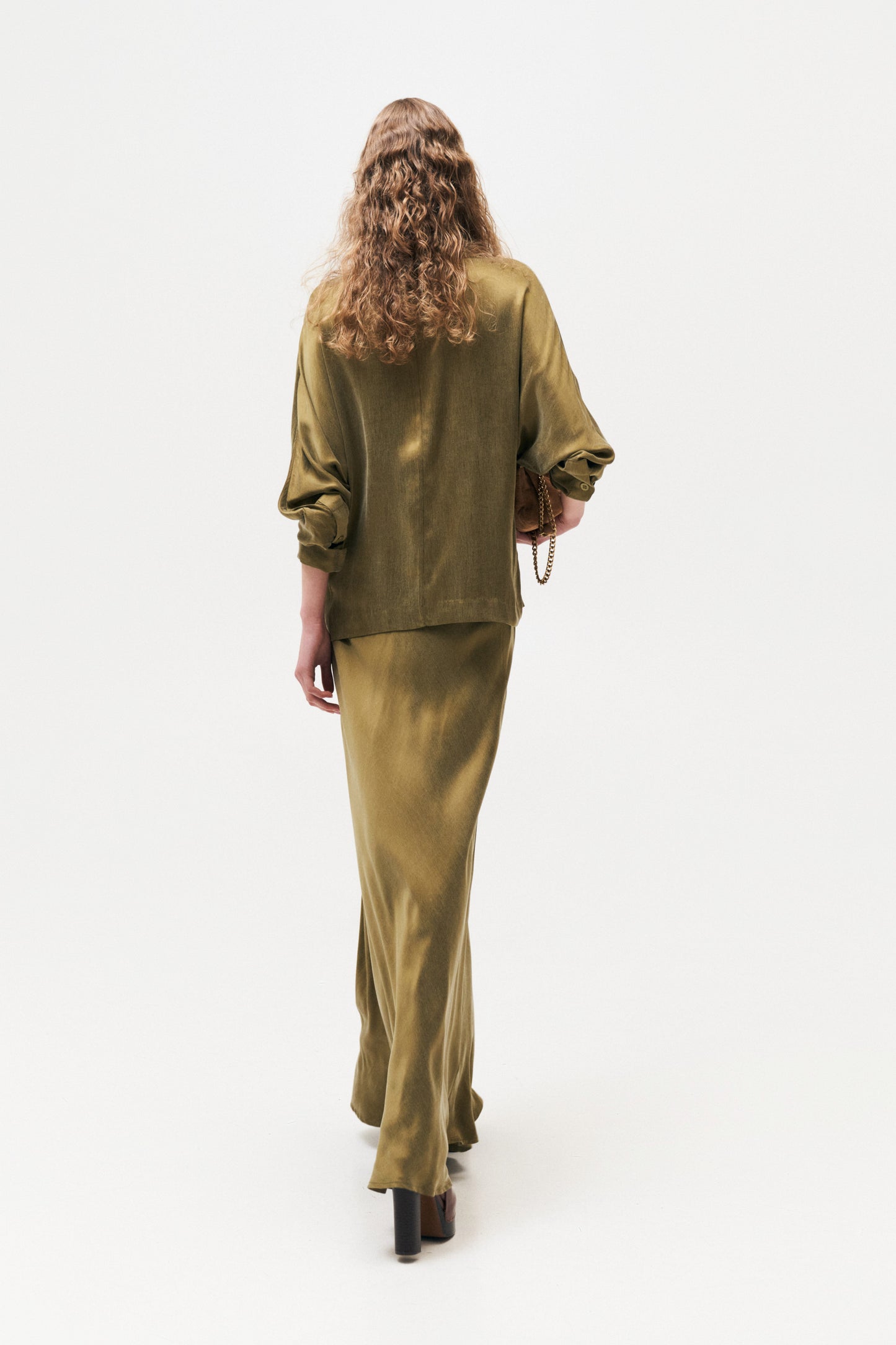 Zelené sako z cupra