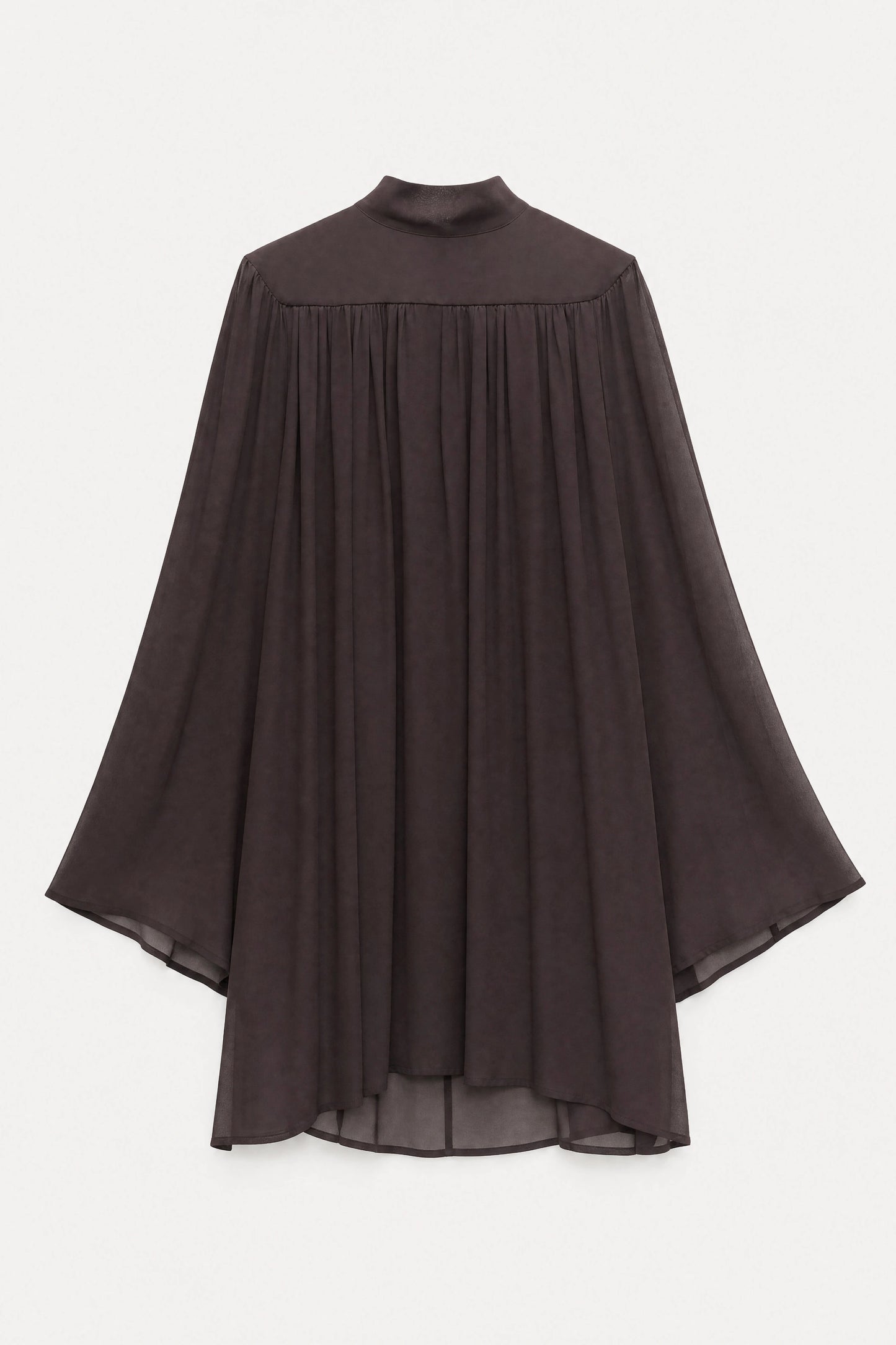 Hnědé viskózové boho minišaty